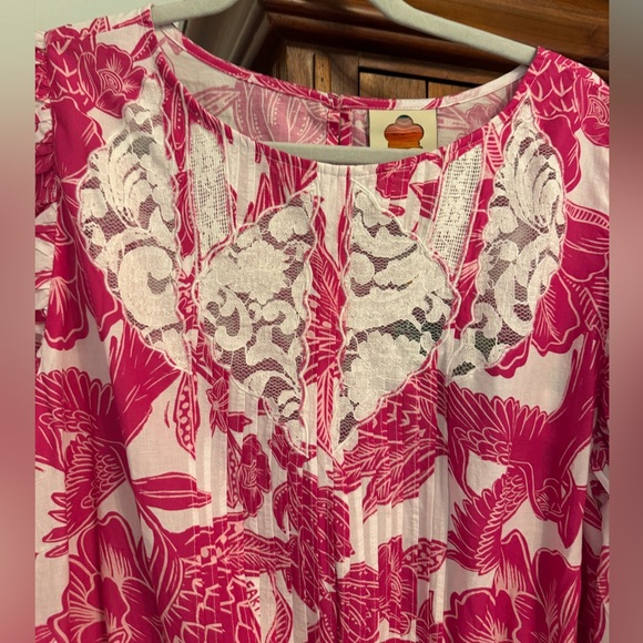 FARM Rio Pink and White Mini Dress - Picture 4 of 8